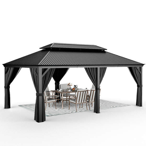 Egeiros Life Ft W X Ft D Aluminum Patio Gazebo Reviews Wayfair